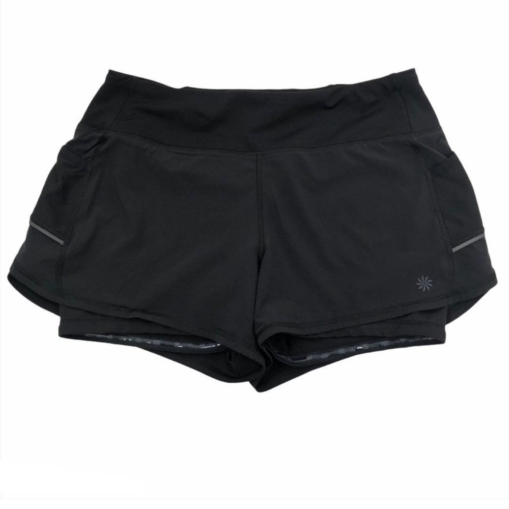 Athleta Ready Set Go 2 in 1 Short Black Small